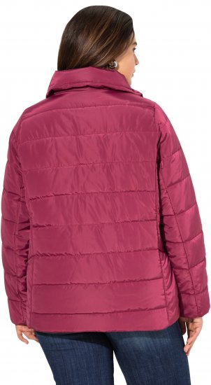 Ulla Popken Quilted Puffer Coat Carmine Red - Jakas - 