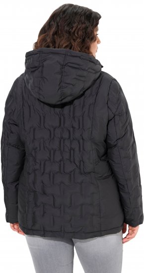 Ulla Popken HYPRAR Channel Quilted Jacket Black - Jakas - 