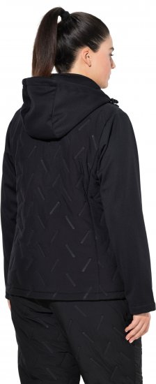 Ulla Popken Triple Function Laser Quilted Softshell Jacket Black - Jakas - 