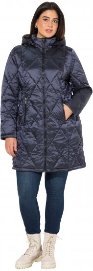 Ulla Popken HYPRAR Diamond Quilted Jacket Night Blue - Jakas - 