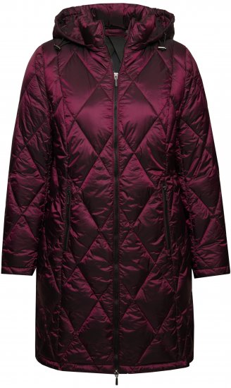Ulla Popken HYPRAR Diamond Quilted Jacket Carmine Red - Jakas - 