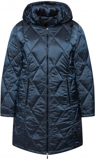 Ulla Popken HYPRAR Diamond Quilted Jacket Teal - Jakas - 