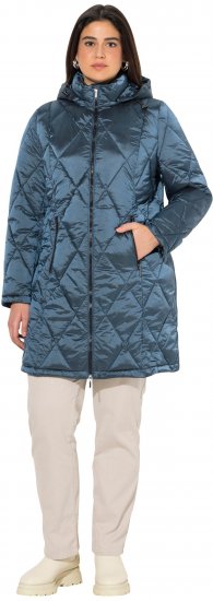 Ulla Popken HYPRAR Diamond Quilted Jacket Teal - Jakas - 