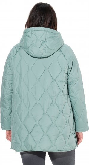 Ulla Popken HYPRAR Quilted Water Repellent Jacket Mint Green - Jakas - 