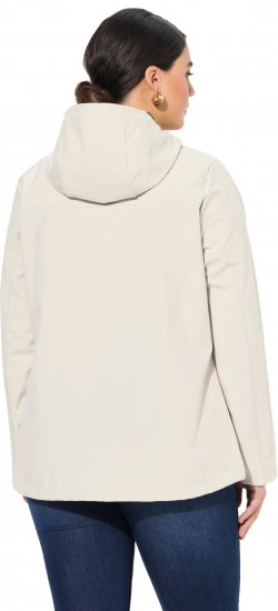 Ulla Popken HYPRAR Toggle Button Microfleece Lined Jacket Light Champagne - Jakas - 