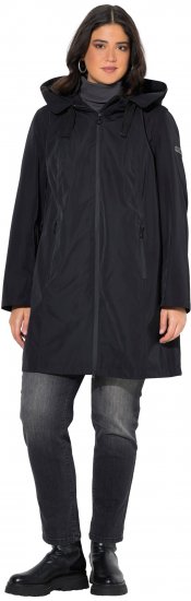 Ulla Popken HYPRAR Waterproof Jacket Black - Jakas - 