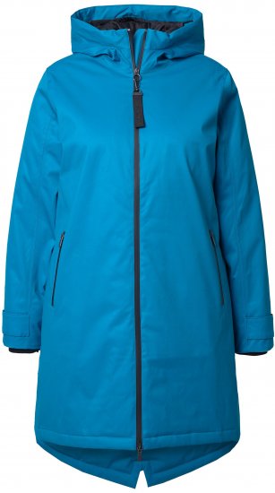 Ulla Popken HYPRAR Triple-Function Longline Jacket Turquoise - Jakas - 