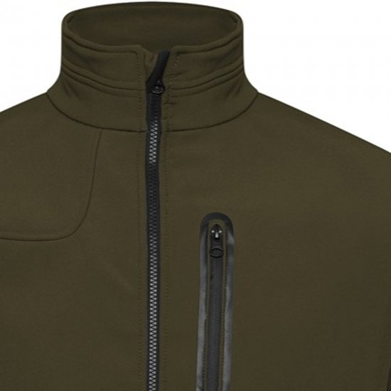 Kam Jeans KV132 Softshell Panelled Jacket Olive - Jakas & Lietus apģērbs - Jakas - 2XL-12XL