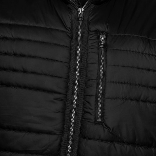 Kam Jeans KV142 Smart Lightweight Puffer Jacket Black - Jakas & Lietus apģērbs - Jakas - 2XL-12XL