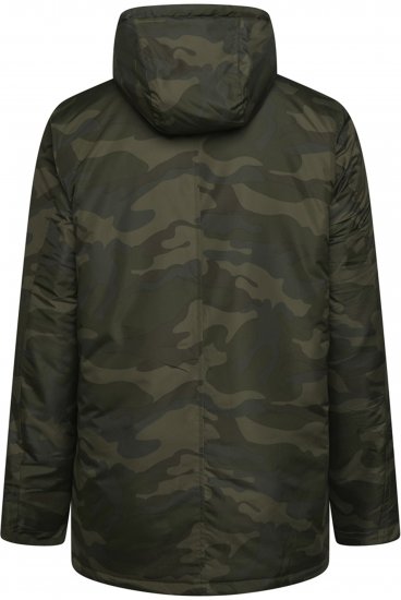 Kam Jeans KV143 Camo Print Hooded Coat Khaki - Jakas & Lietus apģērbs - Jakas - 2XL-12XL