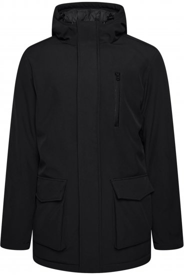 Kam Jeans KV144 Long Quilted Softshell Parka Black - Jakas & Lietus apģērbs - Jakas - 2XL-12XL