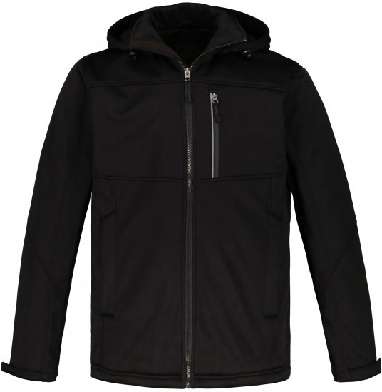 JP1880 Softshell Wind and Water Resistant Jacket Black TALL - TALL jakas - 
