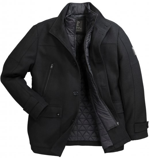JP1880 Jacket Water-repellent Warm Black - Jakas & Lietus apģērbs - Jakas - 2XL-12XL