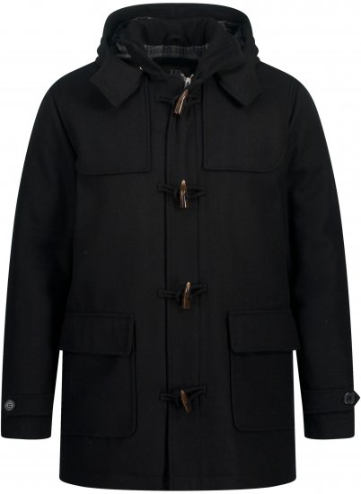 JP1880 Dufflecoat Water-repellent Black - Jakas & Lietus apģērbs - Jakas - 2XL-12XL