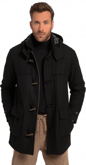 JP1880 Dufflecoat Water-repellent Black - Jakas & Lietus apģērbs - Jakas - 2XL-12XL
