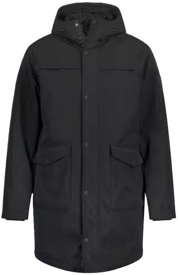 JP1880 Parka Warm Sleeves with Windcuffs Black - Jakas & Lietus apģērbs - Jakas - 2XL-12XL