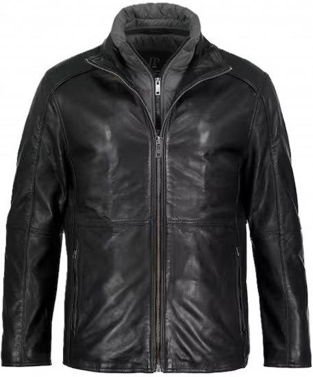 JP1880 Jacket Nappa Lamb Leather Black - Jakas & Lietus apģērbs - Jakas - 2XL-12XL