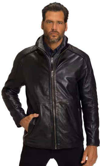 JP1880 Jacket Nappa Lamb Leather Black - Jakas & Lietus apģērbs - Jakas - 2XL-12XL