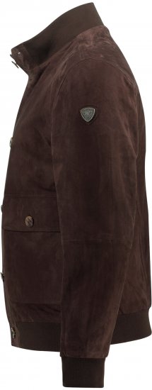 JP1880 Leather Jacket Goat Suede Espresso Brown - Jakas & Lietus apģērbs - Jakas - 2XL-12XL