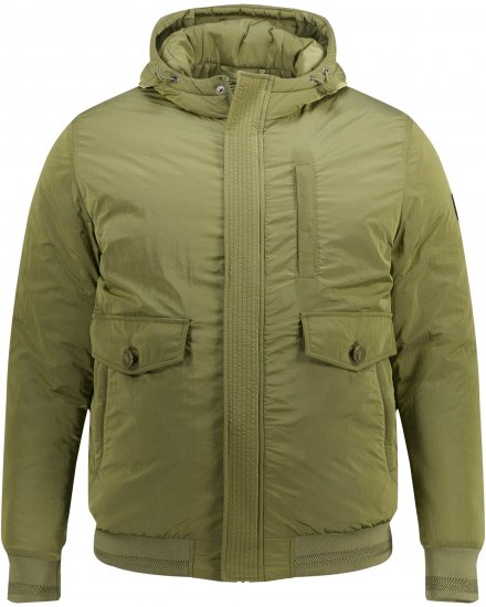 STHUGE Bomber Jacket With Hood Green - Jakas & Lietus apģērbs - Jakas - 2XL-12XL