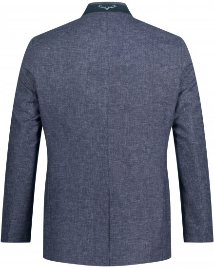 JP1880 Traditional Jacket Linen Blend Navy - Jakas & Lietus apģērbs - Jakas - 2XL-12XL