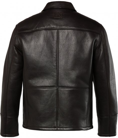 JP1880 Leather Jacket Soft Lamb Nappa Dark Brown - Jakas & Lietus apģērbs - Jakas - 2XL-12XL