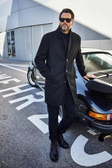 JP1880 Coat Classic Wool Blend Black - Jakas & Lietus apģērbs - Jakas - 2XL-12XL