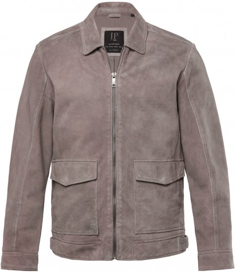 JP1880 Leather Jacket Lamskin Suede Grey - Jakas & Lietus apģērbs - Jakas - 2XL-12XL