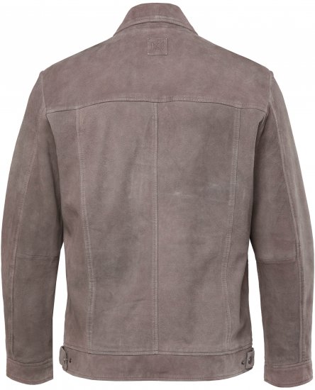 JP1880 Leather Jacket Lamskin Suede Grey - Jakas & Lietus apģērbs - Jakas - 2XL-12XL