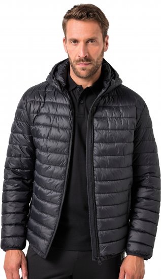 JAY-PI Lightly Quilted Jacket with a Hoodie Black - Jakas & Lietus apģērbs - Jakas - 2XL-12XL