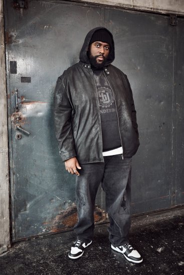 STHUGE Leather Biker Jacket Lamb Nappa Leather Black - Jakas & Lietus apģērbs - Jakas - 2XL-12XL