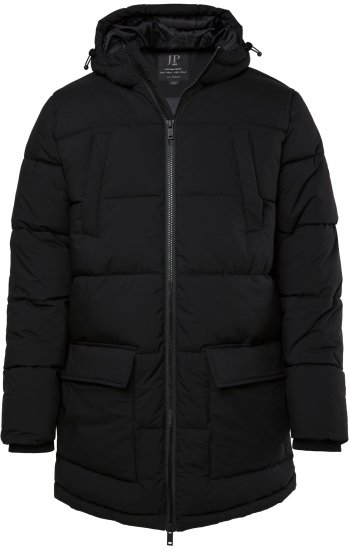 JP1880 Quilted Parka with Multiple Pockets Black - Jakas & Lietus apģērbs - Jakas - 2XL-12XL