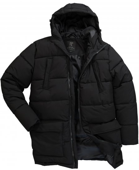 JP1880 Quilted Parka with Multiple Pockets Black - Jakas & Lietus apģērbs - Jakas - 2XL-12XL