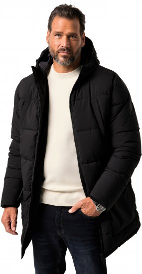 JP1880 Quilted Parka with Multiple Pockets Black - Jakas & Lietus apģērbs - Jakas - 2XL-12XL