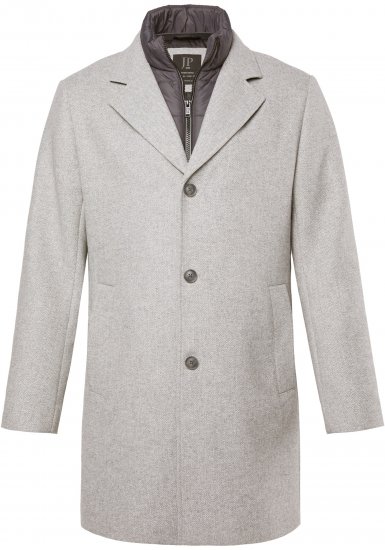 JP1880 Wool Blend Coat with Nylon Insert Grey - Jakas & Lietus apģērbs - Jakas - 2XL-12XL