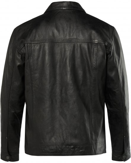 JP1880 Leather Jacket Finest Lamb Nappa Black - Jakas & Lietus apģērbs - Jakas - 2XL-12XL