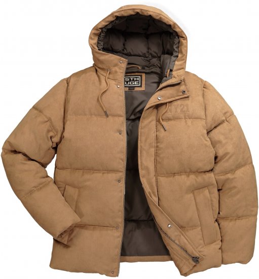 STHUGE Jacket Puffer With Warm Quilting Beige - Jakas & Lietus apģērbs - Jakas - 2XL-12XL