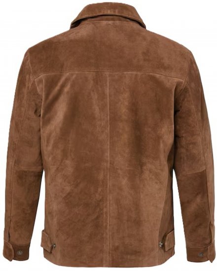 JP1880 Leather Jacket Genuine Cowhide Brown - Jakas & Lietus apģērbs - Jakas - 2XL-12XL