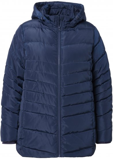 Ulla Popken Quilted Water Repellent Jacket Navy Blue - Virsjakas un mēteļi - 