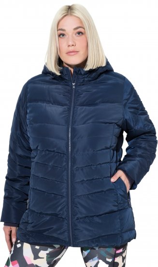 Ulla Popken Quilted Water Repellent Jacket Navy Blue - Virsjakas un mēteļi - 