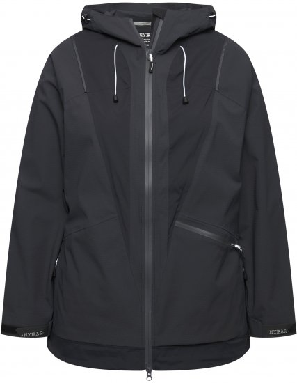 Ulla Popken Functional Reflective Waterproof Jacket Black - Jakas - 