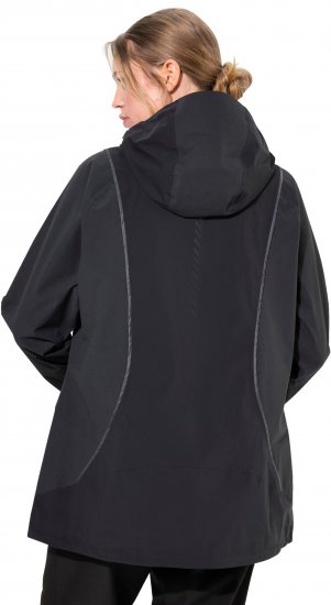 Ulla Popken Functional Reflective Waterproof Jacket Black - Jakas - 