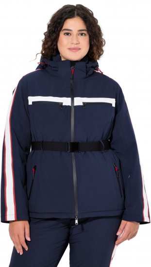 Ulla Popken Triple Function Racing Stripe Jacket Navy - Jakas - 