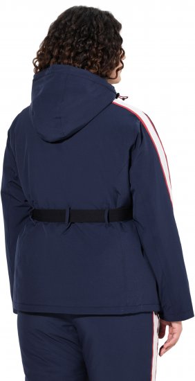 Ulla Popken Triple Function Racing Stripe Jacket Navy - Jakas - 