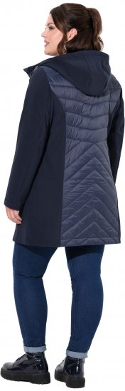 Ulla Popken HYPRAR Softshell Long Cut Jacket Navy - Jakas - 