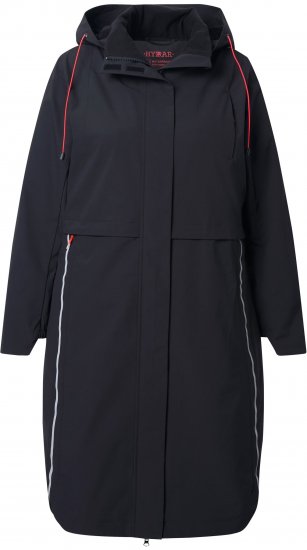 Ulla Popken Extra Long Functional Coat Black - Jakas - 