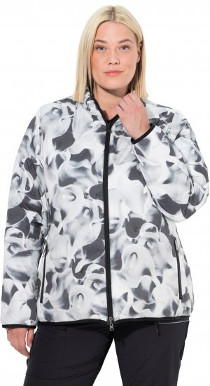 Ulla Popken HYPRAR Reversible Printed Jacket Black - Jakas - 