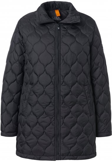Ulla Popken HYPRAR Water-Repellent Quilted Jacket Black - Jakas - 