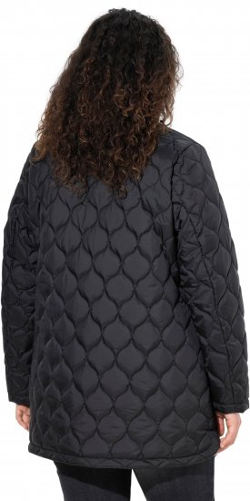Ulla Popken HYPRAR Water-Repellent Quilted Jacket Black - Jakas - 