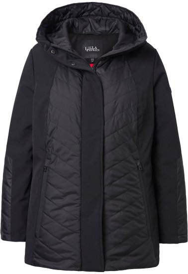 Ulla Popken Long Sleeve Hooded Teddy Jacket Putty - Jakas - 